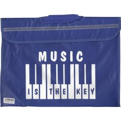 Mapac: Piano/Keyboard Music Bag - Music Is The Key (Blue)