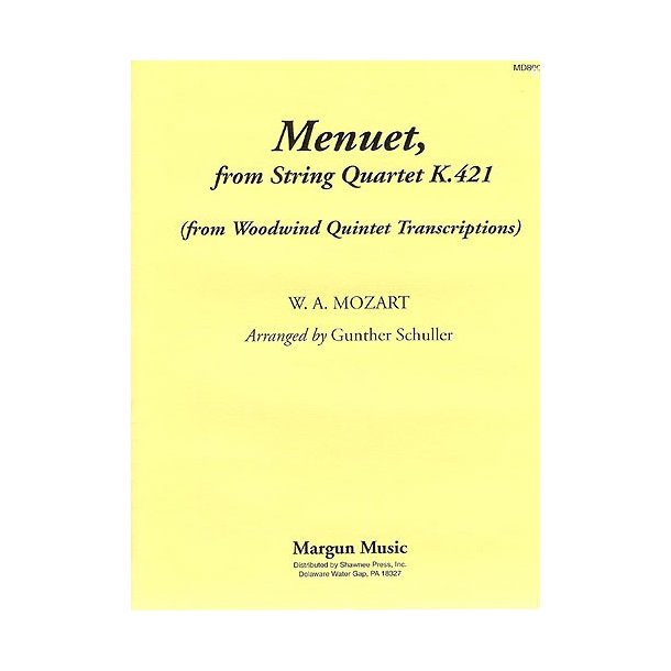 Wolfgang Amadeus Mozart: Menuet (Fr String Quartet K 421)