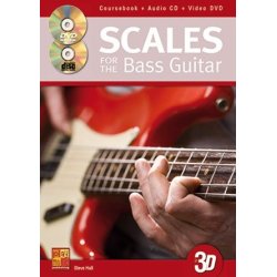 Steve Hall: Scales For The Bass Guitar In 3D (Book/CD/DVD)