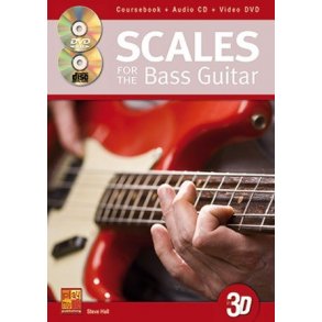 Steve Hall: Scales For The Bass Guitar In 3D (Book/CD/DVD)