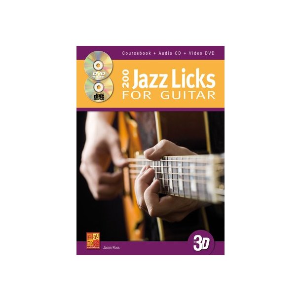 Ross Jason 200 Jazz Licks For Guitar In 3d Gtr Bk/Cd/Dvd