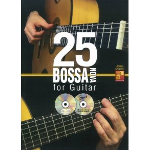 Adrian Santos: 25 Bossa Nova For Guitar (Book/CD/DVD)