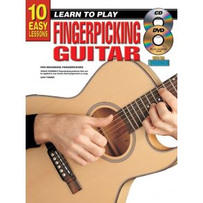 10 Easy Lessons Finger Gtr Bk/Cd/Dvd