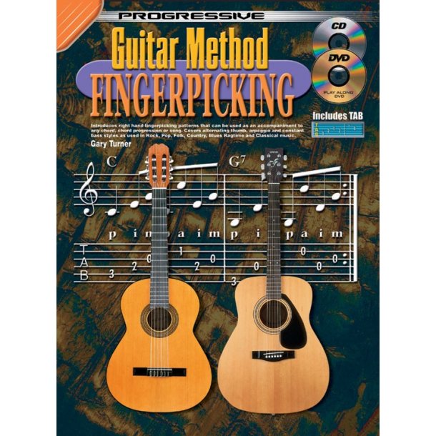 Prog Gtr Method Fingerpick Bk/Cd/Dvd