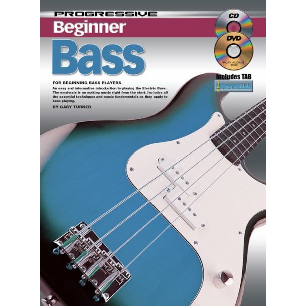 Progressive Beginner Bass Bk/Cd/Dvd