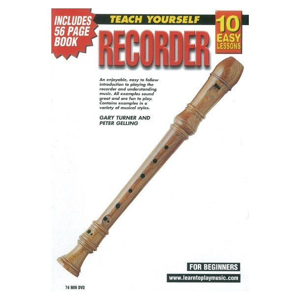 10 Easy Lessons: Teach Yourself Recorder (DVD With Small Booklet)