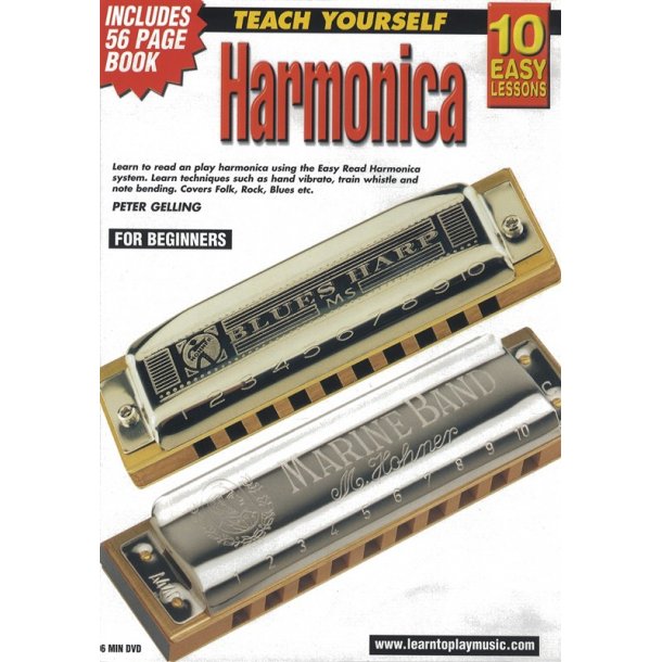 10 Easy Lessons: Teach Yourself Harmonica (DVD With Small Booklet)
