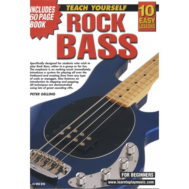 10 Easy Lessons: Teach Yourself Rock Bass (DVD With Small Booklet)