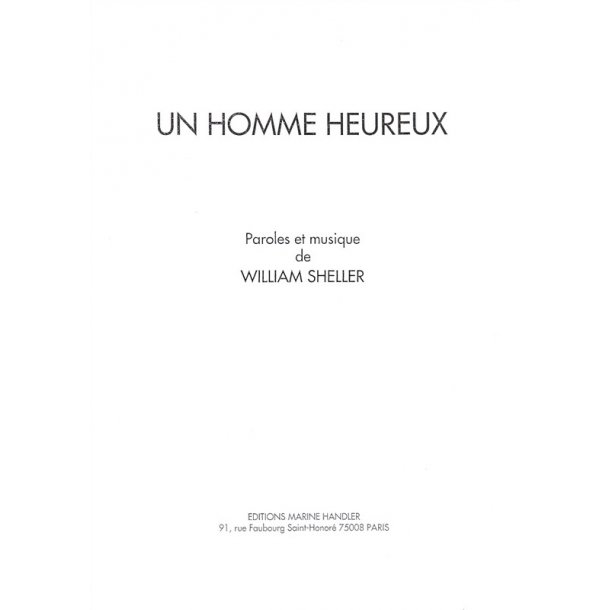 William Sheller: Homme Heureux (Un)