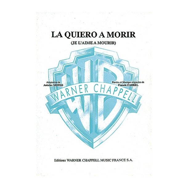 Francis Cabrel: La Quiero a Morir