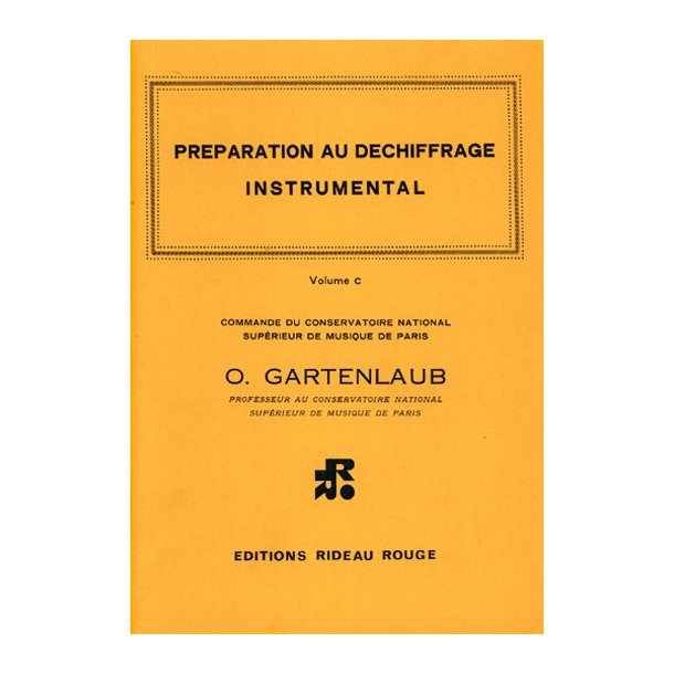 Prparation Au Dchiffrage Instrumental : Volume C - Suprieur