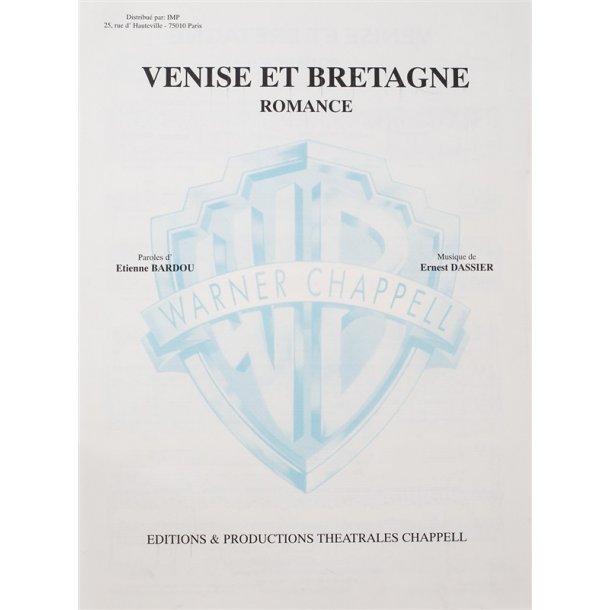 Tino Rossi: Venise Et Bretagne