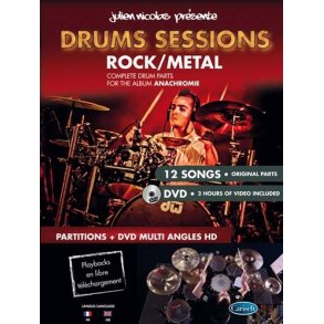 Nicolas Drums Sessions Drums Bk/Dvd