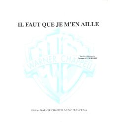 Graeme Allwright: Il Faut Que Je M?en Aille