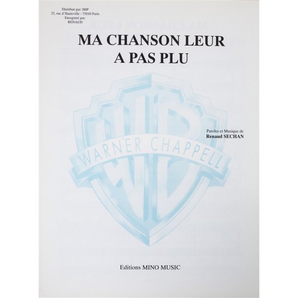 Renaud: Ma Chanson Leur a Pas Plu