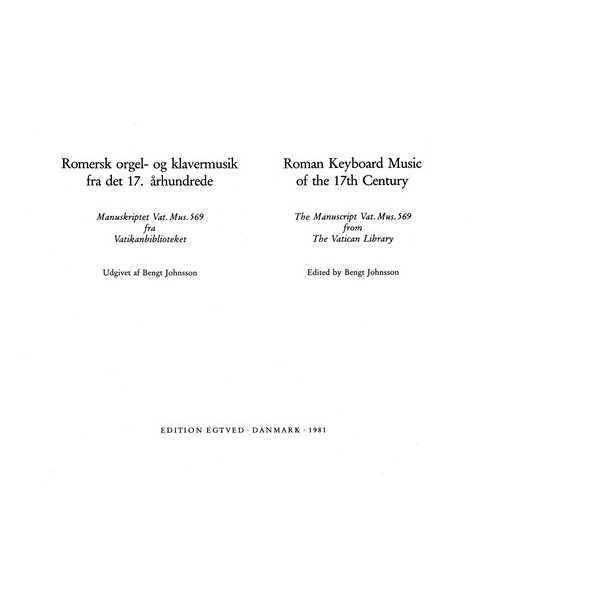 ROM.ORGEL-OG KLAVER FRA 17.RH