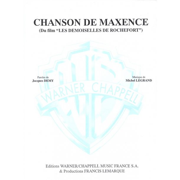 Michel Legrand: Chanson de Maxence (Du Film Les Demoiselles de Rochefort)