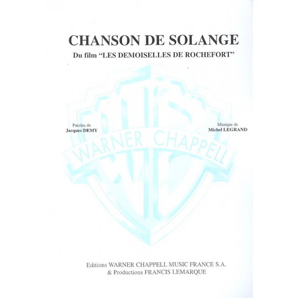 Michel Legrand: Chanson de Solange (Du Film Les Demoiselles de Rochefort)
