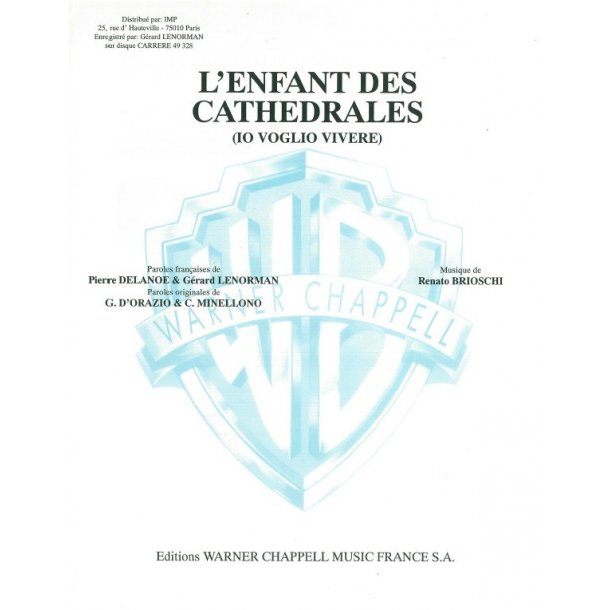Gerard  Lenorman: L'enfant Des Cathedrales