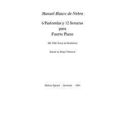 6 PASTORELAS Y 12 SONATES