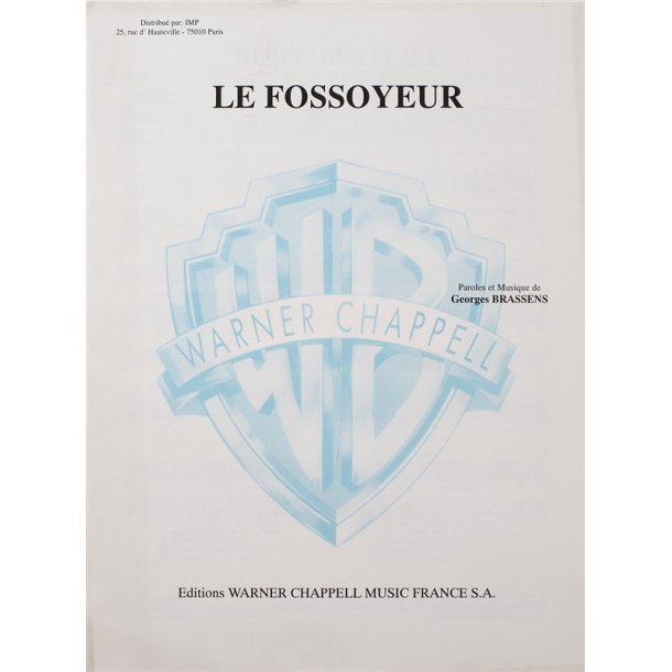 Georges Brassens: Le Fossoyeur
