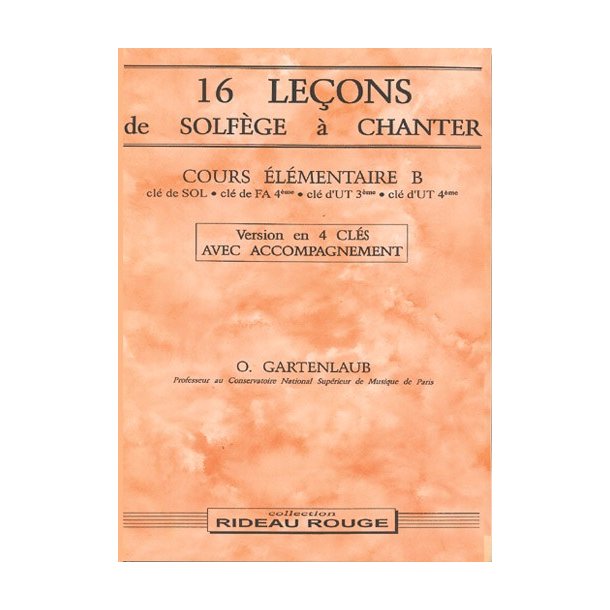 16 Leons Solfge  Chanter :  Cours lmentaire B