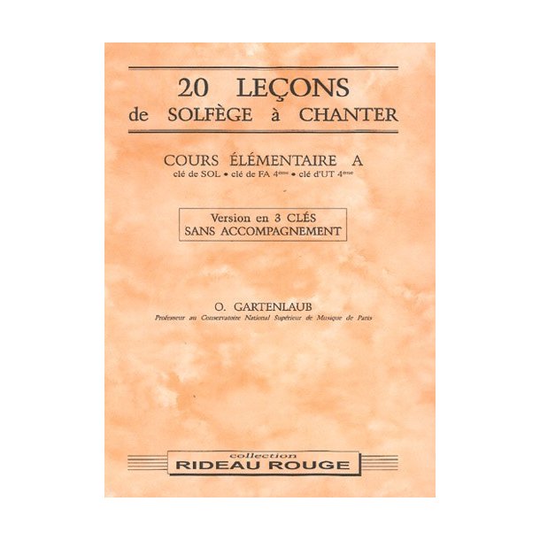 20 Leons Solfge  Chanter :  Cours lmentaire A