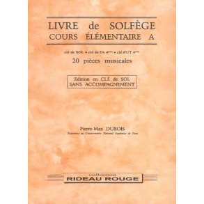 Livre de Solfge : Cours lmentaire A