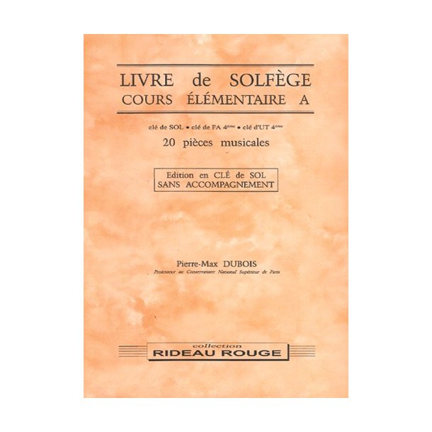 Livre de Solfge : Cours lmentaire A