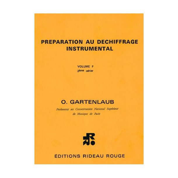 Prparation Au Dchiffrage Instrumental : Volume F, 2me Cahier - Suprieur