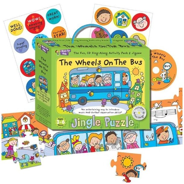Music For Kids: Jingle Puzzle - The Wheels On The Bus