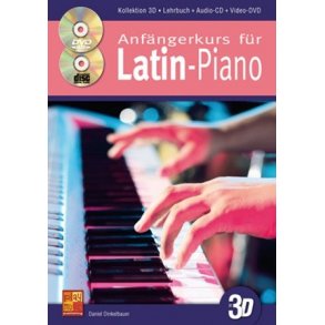 Anfängerkurs Für Latin-Piano In 3D (Book/CD/DVD)