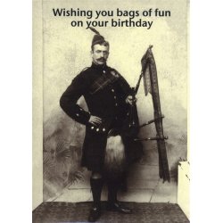 Mildew Design: Wishing You Bags Of Fun On Your Birthday - Greeting Card