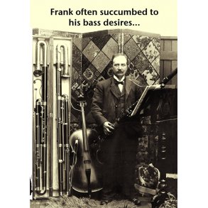 Mildew Design: Bass Desires - Greeting Card