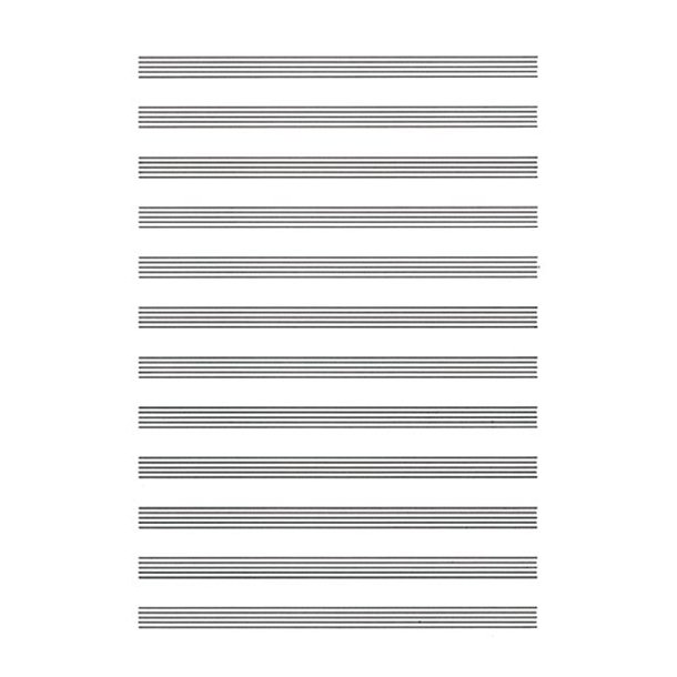 Ivory Manuscript Paper: 12 Stave - 4 sheets