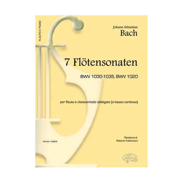 Johann Sebastian Bach: 7 Fltensonaten Bwv 1030-1035, Bwv 1020, per Flauto e Clavicembalo Obbligato (o Basso Continuo)