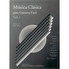 Msica Clsica para Guitarra Fcil, Volumen 1