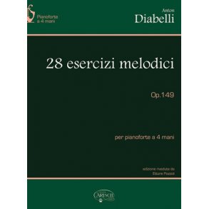 Anton Diabelli: 28 Esercizi Melodici, Op.149, per Pianoforte a 4 Mani