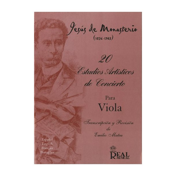 Jess de Monasterio: 20 Estudios Artsticos de Concierto para Viola