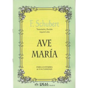Franz Schubert: Ave Mara para Guitarra (6 y 8 Cuerdas)