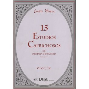Emilio Mateu: 15 Estudios Caprichosos de Mediana Dificultad (Intermediate Level), para Violn