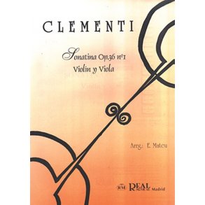 Muzio Clementi: Sonatina Op.36 No.1, para Violn y Viola