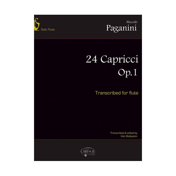 PAGANINI NICCOLAI 24 CAPRICCI FOR FLUTE