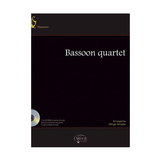 BASSOON QUARTET ANTHOLOGY (VERSIGLIA) BK/CD