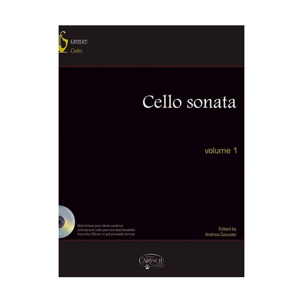 CELLO SONATA VOL 1 VLC/PF BK/CD