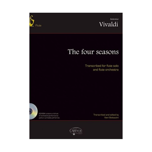 VIVALDI ANTONIO 4 STAGIONI FLUTE ORCHESTRA BK/CD