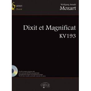 MOZART WOLFGANG AMADEUS DIXIT ET MAGNIFICAT KV193 BK/CD