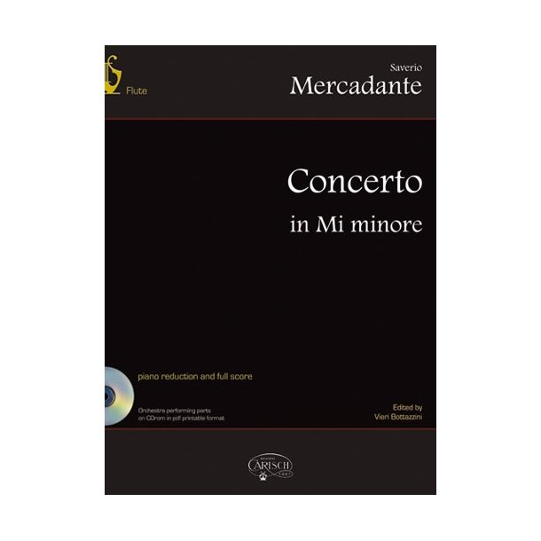 MERCADANTE SAVERIO CONCERTO IN MI MINORE BK/CD SPAN