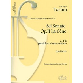 Giuseppe Tartini: Volume 18: Sonate Op.II La Cne, N. 4-6 per Violino e Basso Continuo (Partitura)