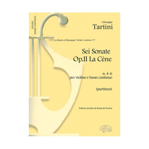 Giuseppe Tartini: Volume 18: Sonate Op.II La Cne, N. 4-6 per Violino e Basso Continuo (Partitura)